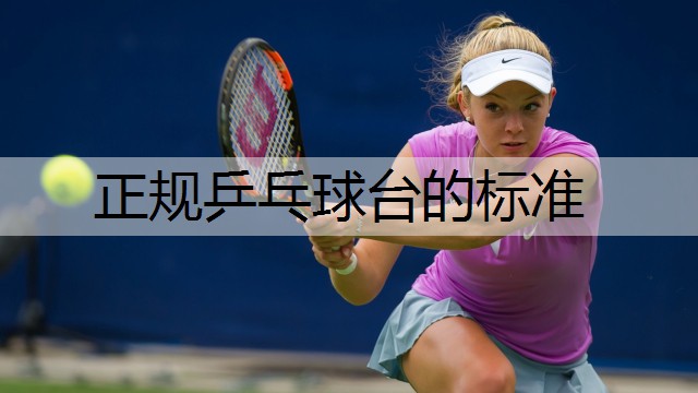 正规乒乓球台的标准